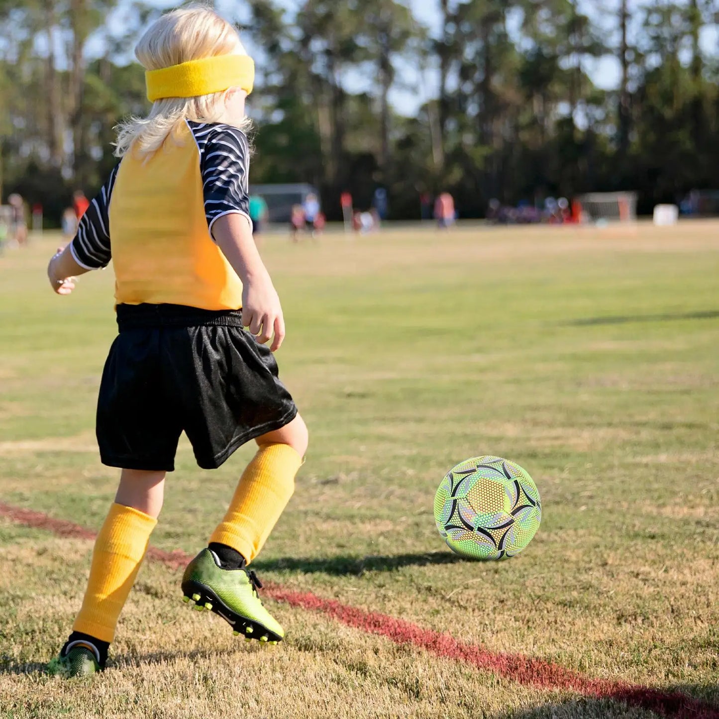 Luminous Football High-performance Soccer Glow The Dark Game Kickball Youth Size Beach Adolescent