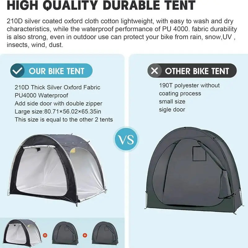 Outdoor Bike Storage Shed Oxford cloth bicycle Storage Shed Tent Electric vehicle shed for Travel Beach Garden Camping