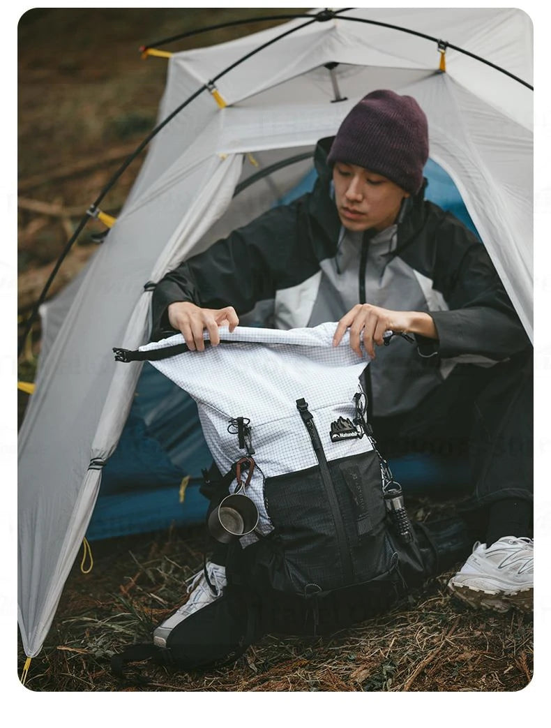 Naturehike Outdoor Backpack 30+5L Waterproof Super Light Hiking Camping Climbing Bag Ultralight Sports Shoulder Bag Breathable