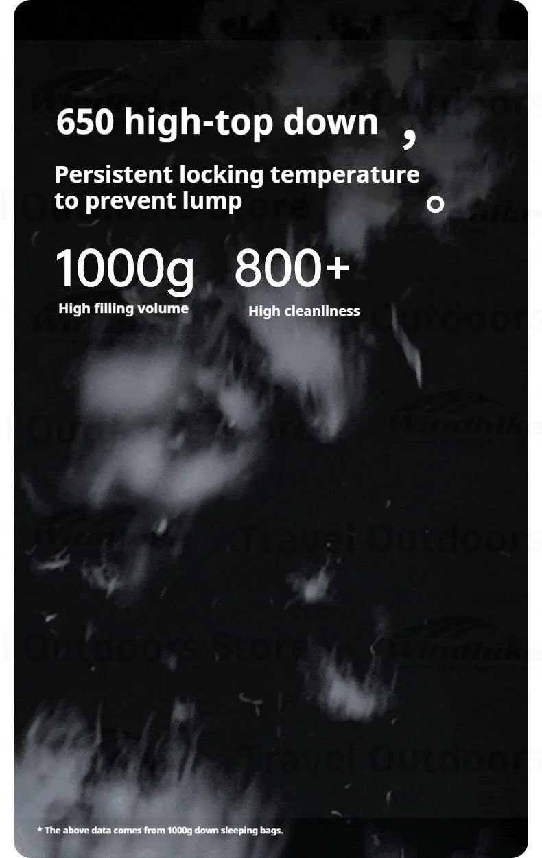 Naturehike Snowbird New Sleeping Bag Winter Duck Down Sleeping Bag Ultralight Camping Sleeping Bag Mummy 650FP Warm -10.8~3.8℃