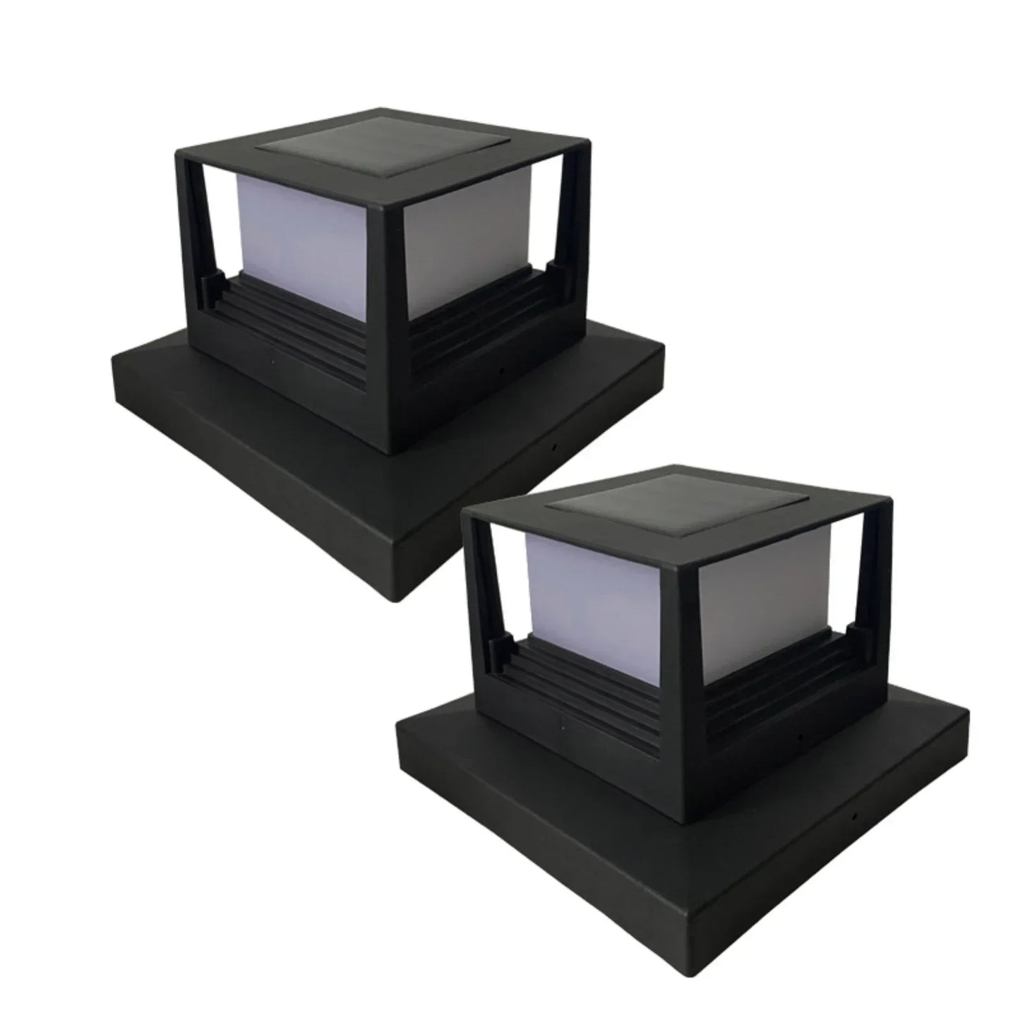 Waterproof Led Light Fence Lamp Solar Panel Pipe Garden Street Solar Powered Landscape Lamp Light Hot Solar Pillar Post Cap New