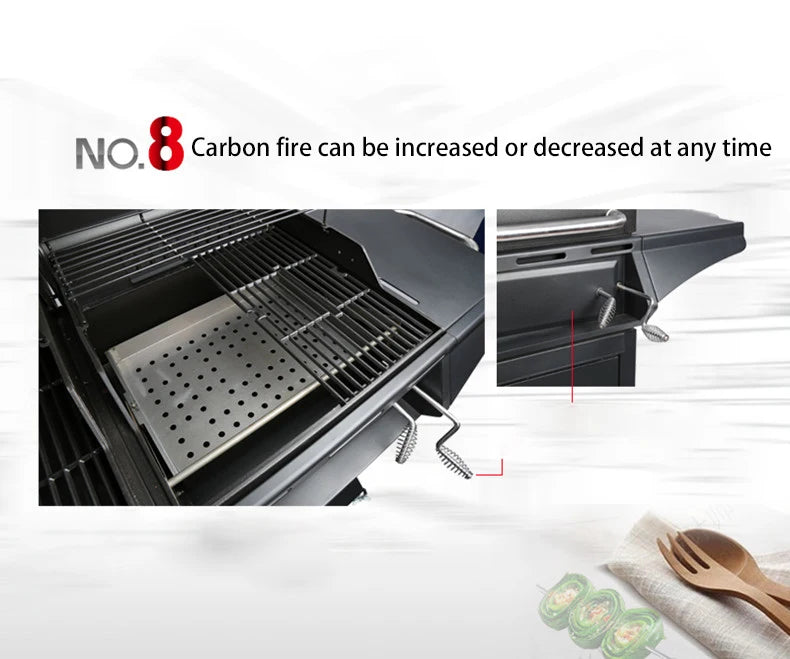 Homemade High Standard Stainless Steel Outdoor Garden High End Auto Ignition 3 Burners Gas Bbq Grill Barbecue BBQ