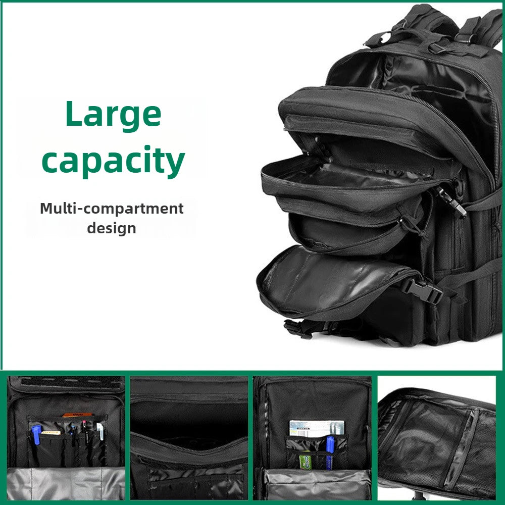 Tactical Hiking Backpack mochila táctica - Large Capacity Waterproof Camouflage,Outdoor Camping Bag for Mountain Climbing Sports