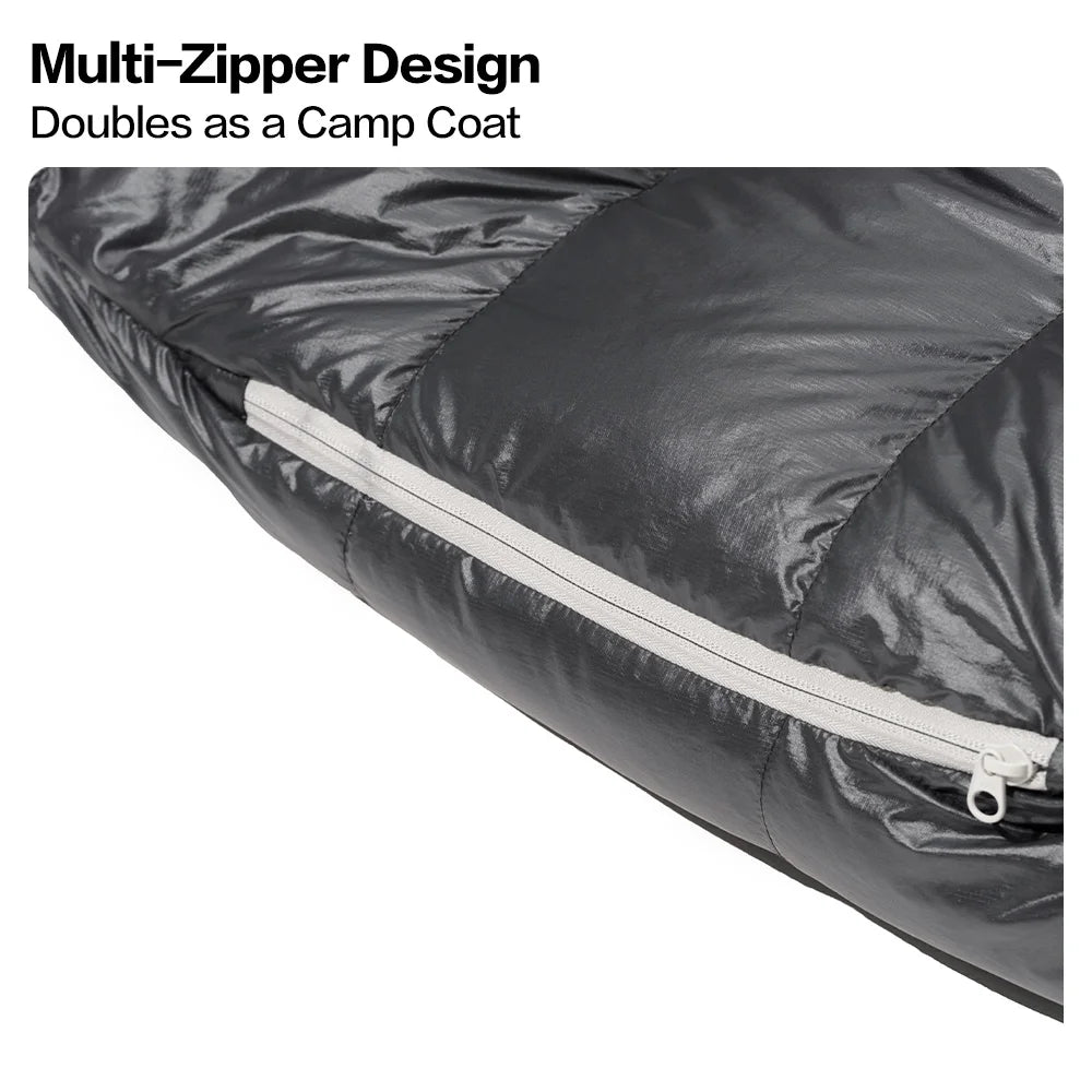 Mobi Garden Winter Warm Sleeping Bag -25 ℃ ~0 ℃   Goose down Thickened 650Fp Mummy Type Outdoor Camping Adult down Sleeping Bag