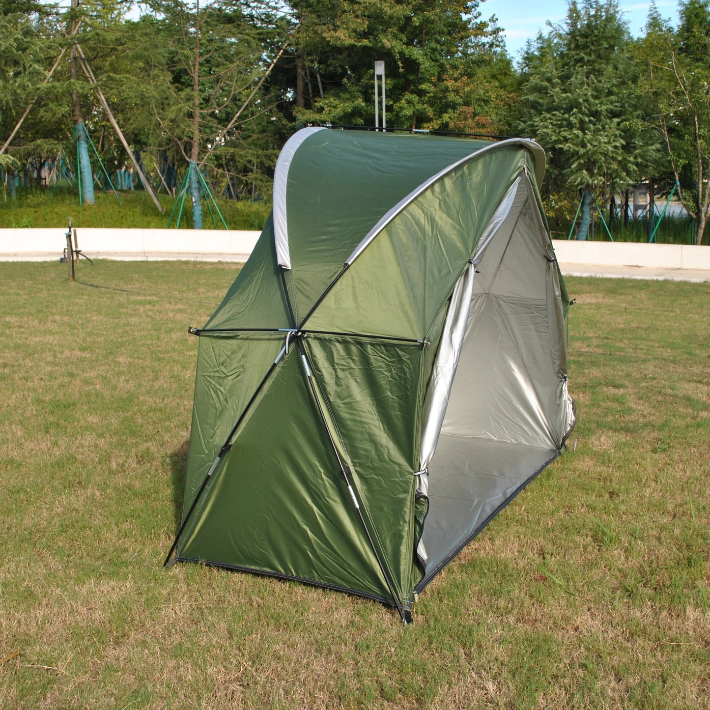 4-in-1 Camping Cot Tent, Backpacking 1 Person Camping Tent, Tent Cot Folding Off the Ground Tent,Fishing Tent,Excluding bed