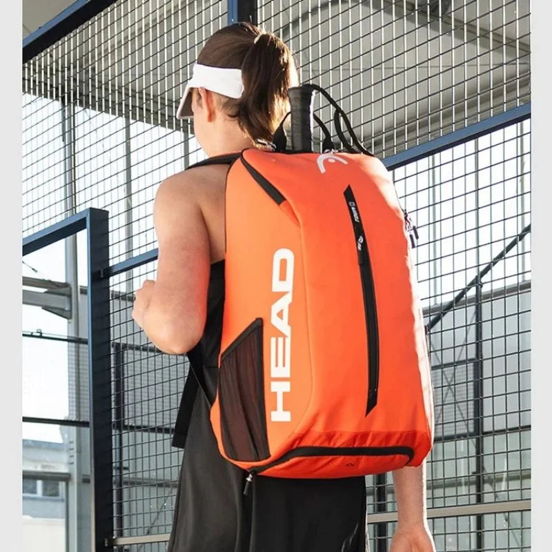 HEAD Tennis Bag TOUR TEAM Series Tennis Racket Backpack Male Multifunctional Sports Bag Female Tenis Padel Racket Bag Badminton