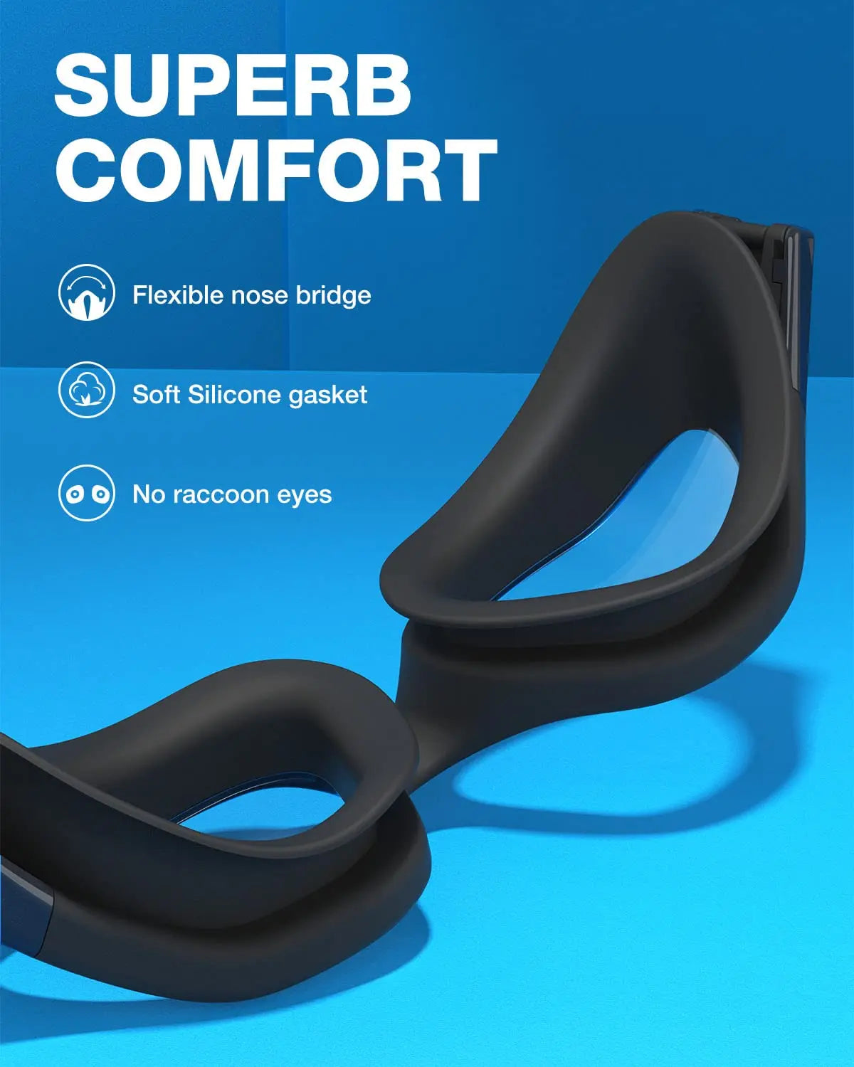 Swim Goggles, Upgraded G1 Polarized Swimming Goggles Anti-fog for Men Women Adult