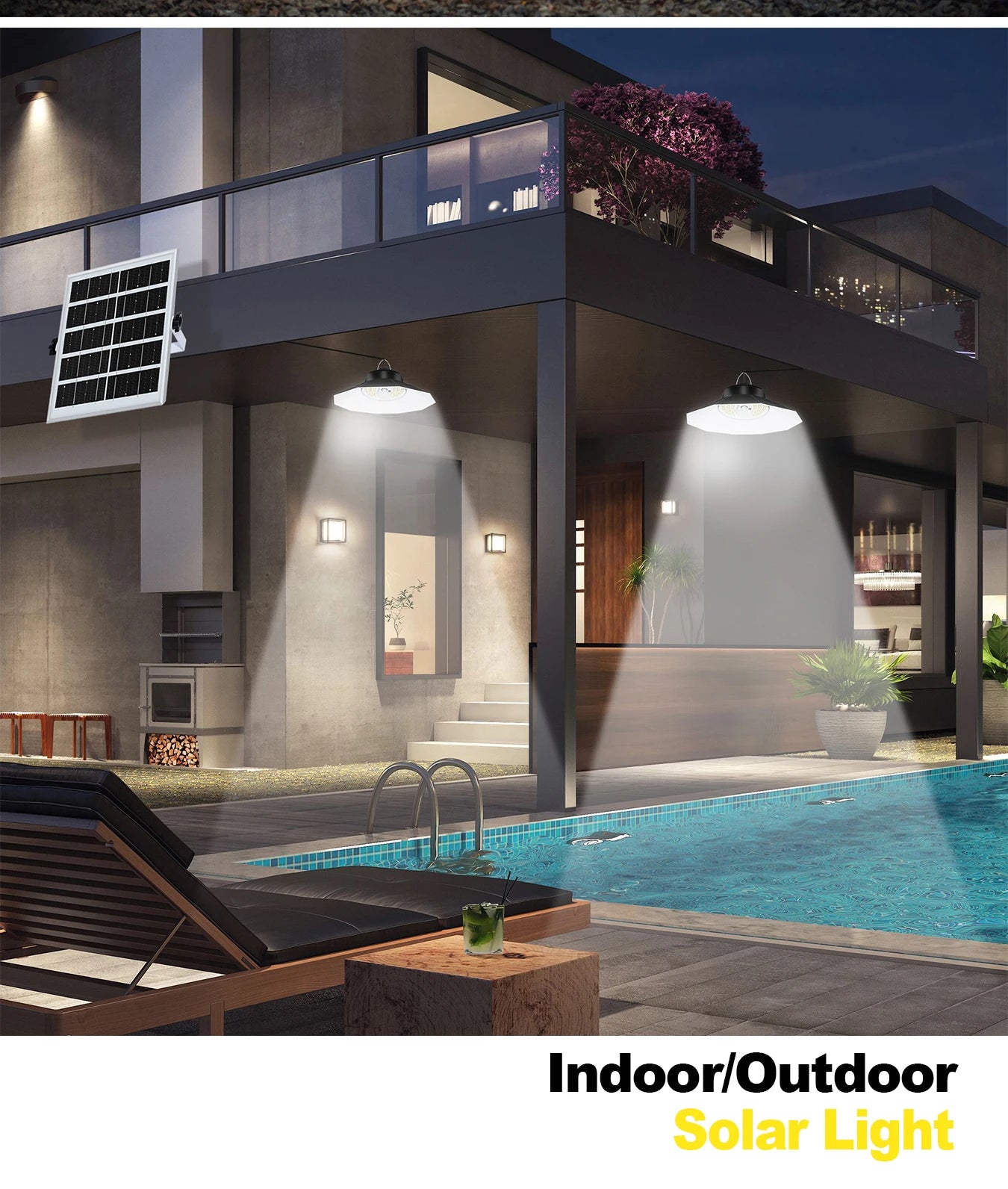 Solar Pendant Lights with Sensor Shed Lamp Indoor Remote Daytime Available for Barn Garage Solar Powered Outdoor Light