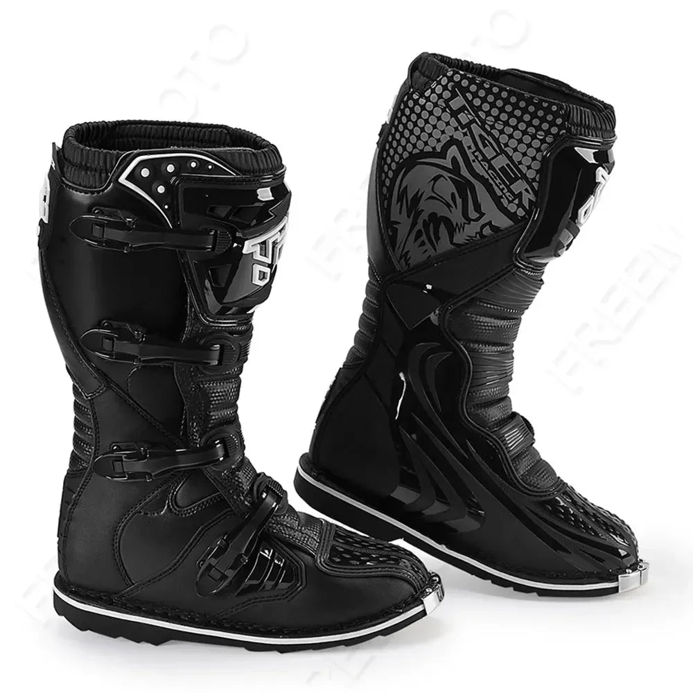 Motocross Enduro Professional Racing Boots Motorcycle Off-road Bottas Motorboat Shoes ATV MTB Motorcycle Long Racing Boots