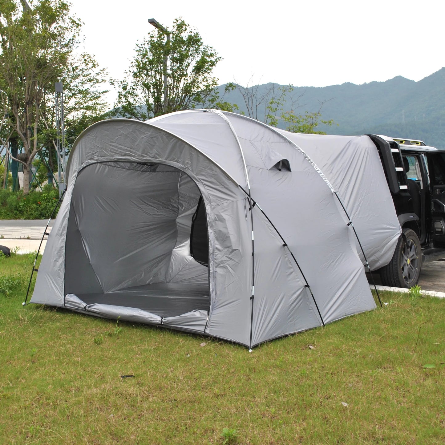 6 Person SUV Tent for Camping Double Layer PU3000mm Waterproof UPF 50+ UV Protection Electric Vehicle Car Tent Multi-use