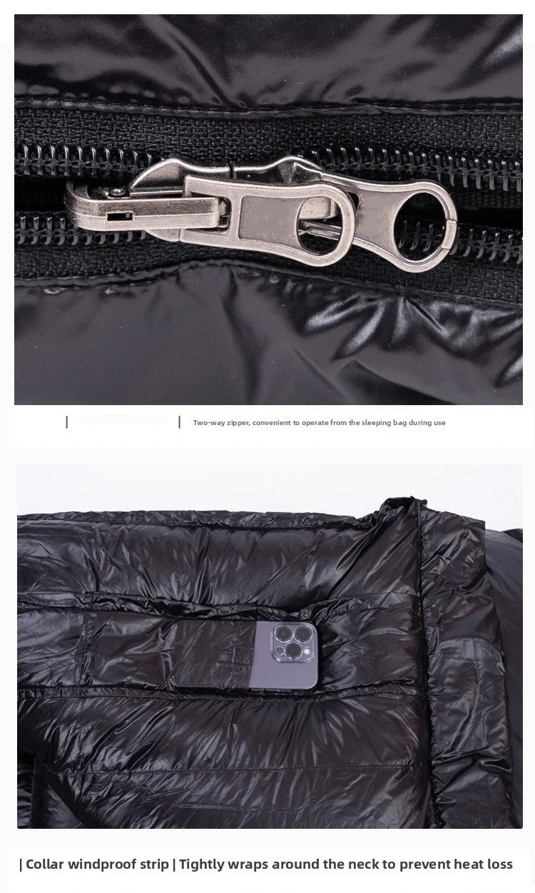 BLACK FLRE Goose Down Adult Envelope Outdoor Light Portable Sleeping Bag Down Sleeping Bag