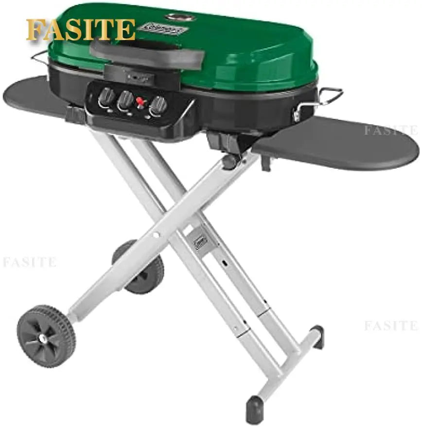 Coleman RoadTrip 285 Portable Stand-Up Propane Grill, Gas Grill with 3 Adjustable Burners and Instastart Push-Button Ignition;