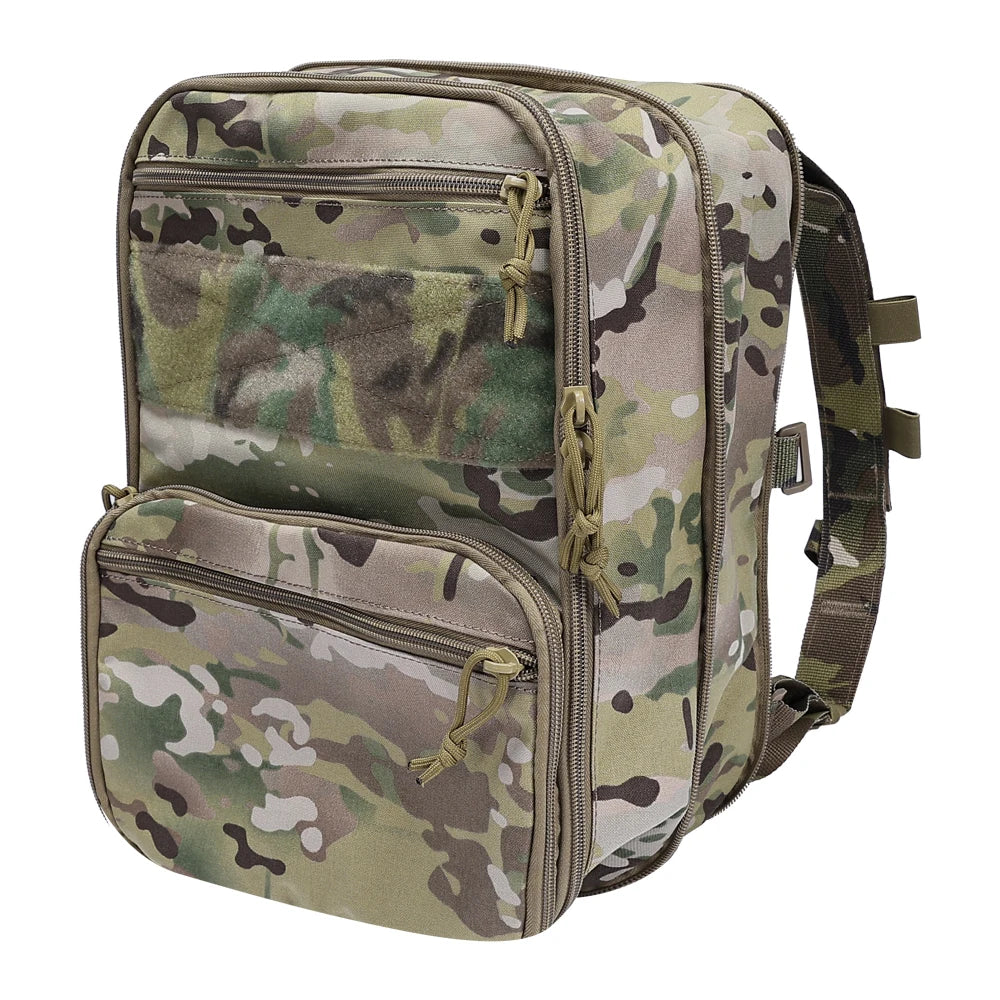500D Nylon Tactical Flatpack D3 Backpack Hydration Carrier Expansible Molle Pouch Airsoft Multipurpose Vest Assault Travel Bag