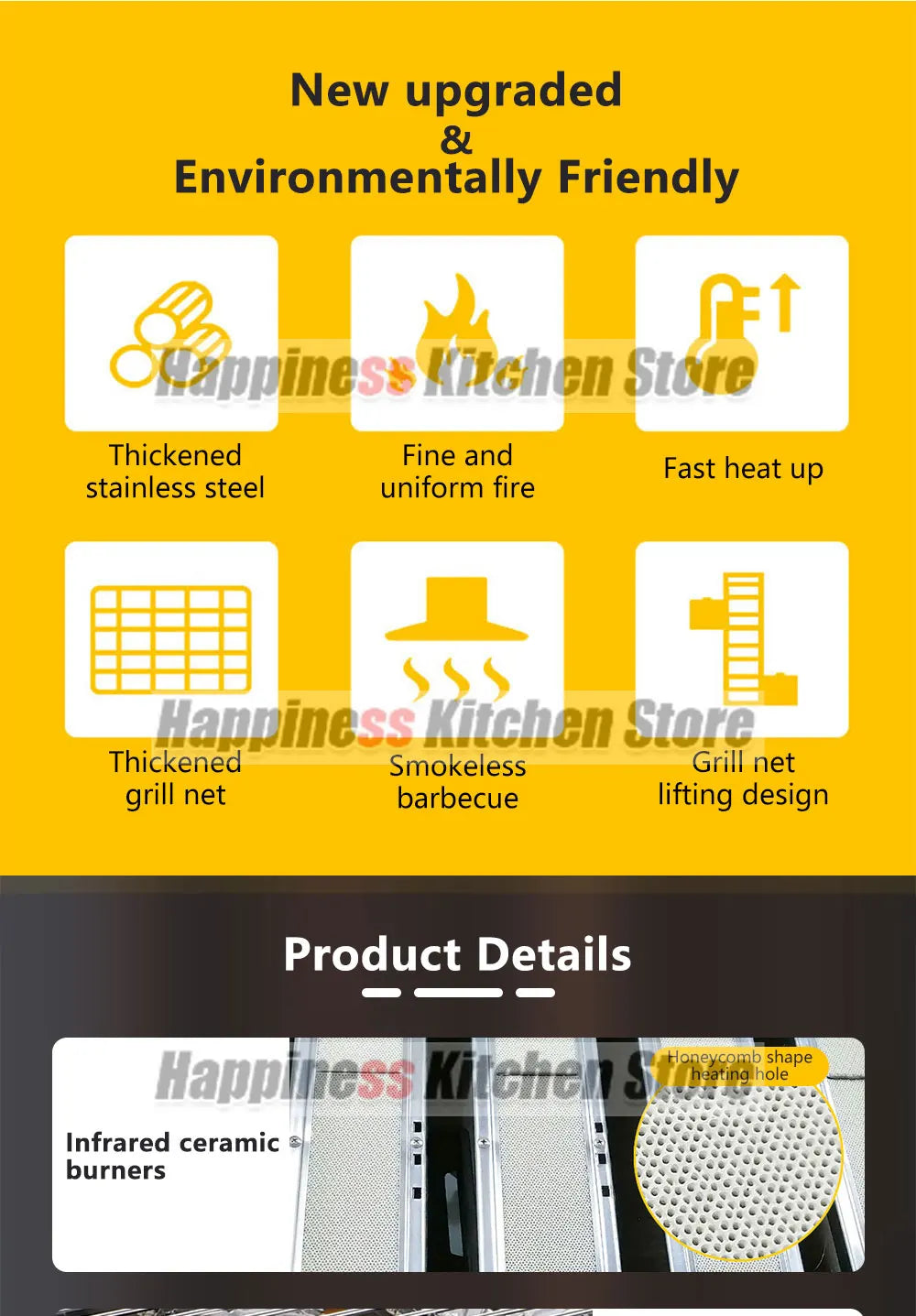 2/3/4 Burners BBQ Grill LPG Gas Grill Gas Stoves Stainless Steel Burners With Glass Covers Outdoors Camping Barbecue