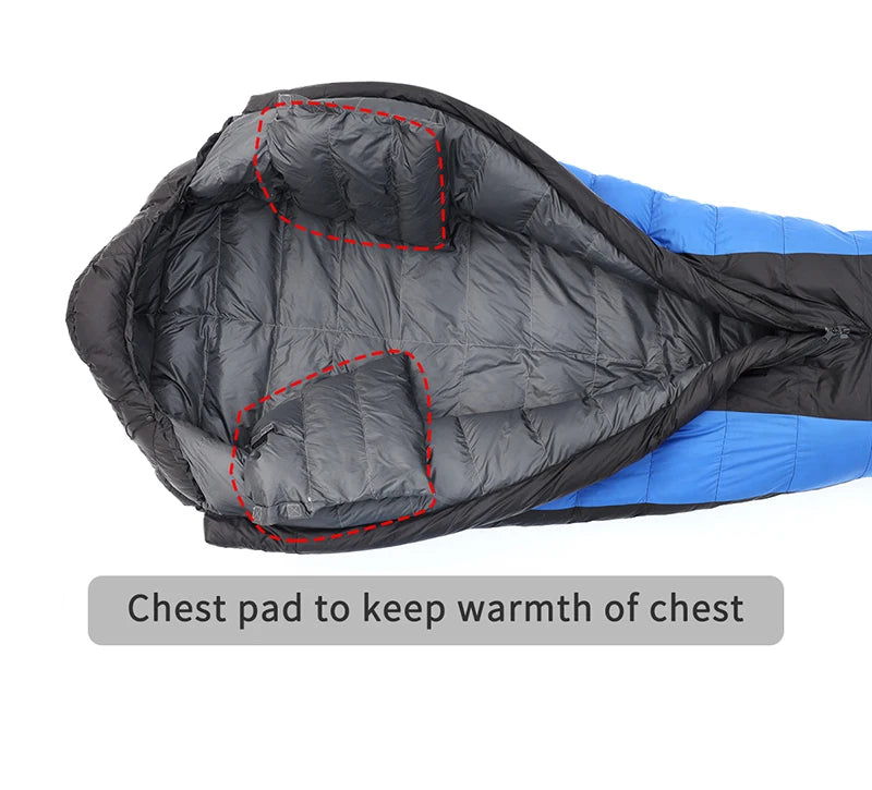 Kamperbox Sleeping Bag Camping Ultralight Outdoor Sleeping Bag Down 0-5°C Alfa210