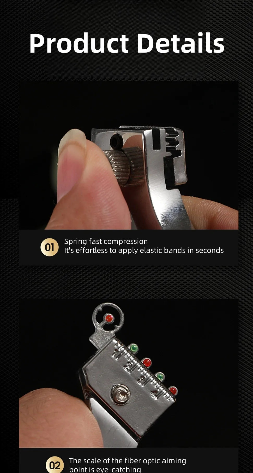 Outdoor hunting laser shooting slingshot high-precision alloy slingshot hunting high-power catapult