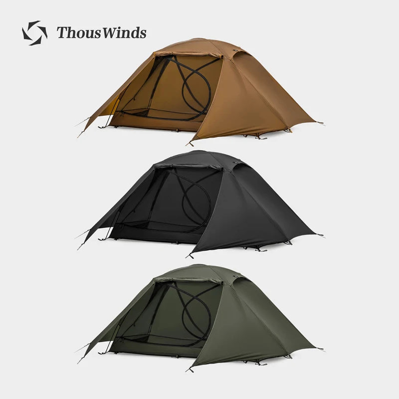 Thous Winds Taurus Solo Tent, Ultralight Hiking Camp, Solo Backpack Tent, Outdoor Cot Tent, 15D Nylon Ripstop Both Side Silicon