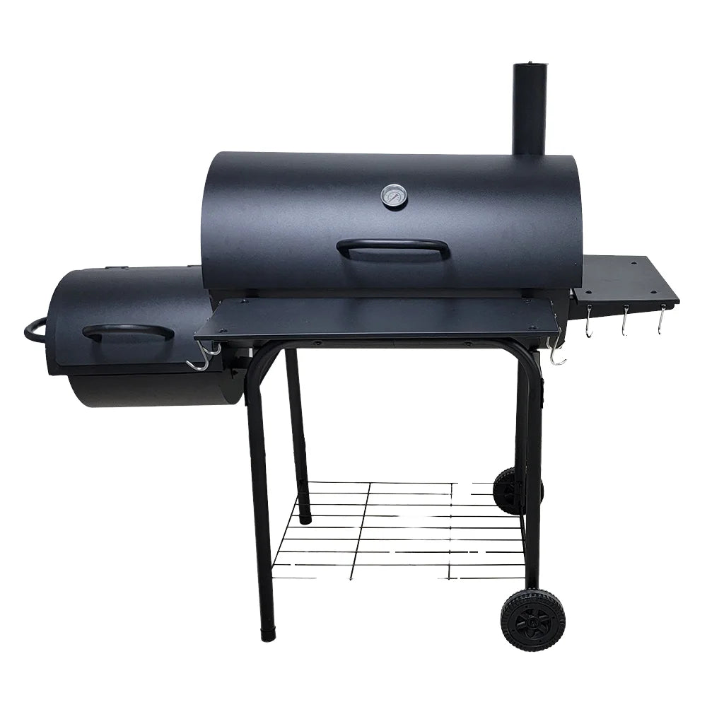 Commercial Large Cooking Area Portable Charcoal Grill Outdoor Backyard Party Meat Offset Smoker Barbecue Grill