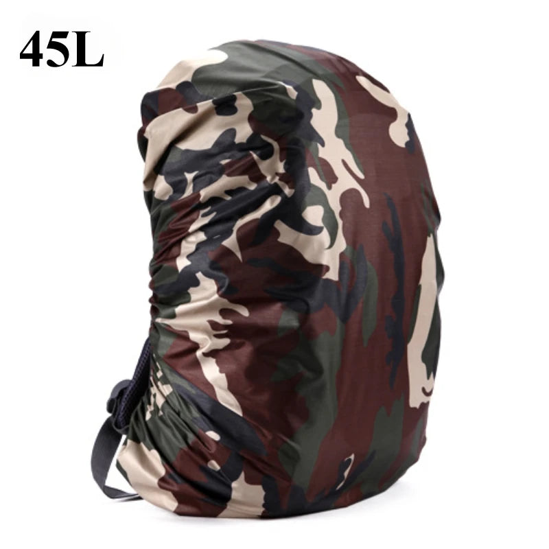 35/45L Adjustable Waterproof Dustproof Backpack Sport Bag Rain Cover Portable Ultralight Shoulder Protect Outdoor Tools Hiking