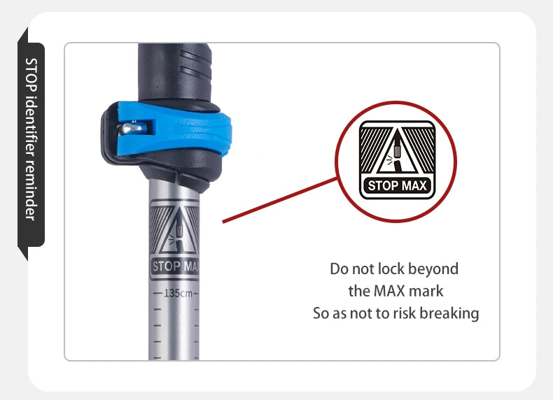 Naturehike Sunny Snow Base Walking Sticks Outdoor Children's Hiking Poles Men Women Camping Cane Ultralight Aluminum Alloy Trek