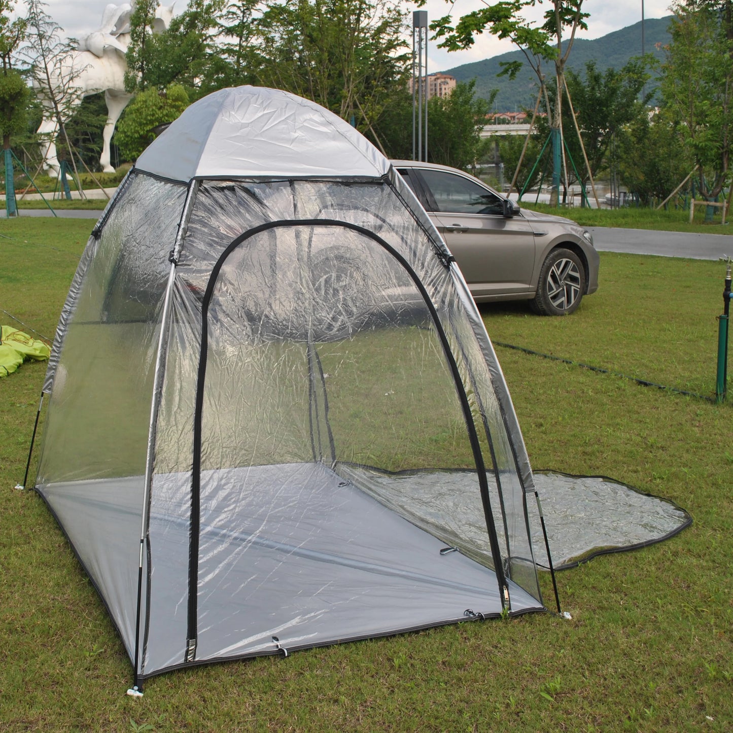 Sports Tent All Weather Clear Sport Shelter Waterproof and Windproof with Detachable Top Cover Rain Tent,PVC tent,Warm keep tent