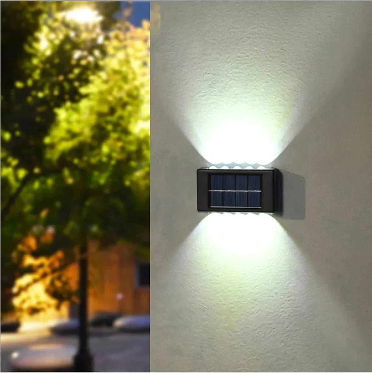LED Solar Lights Outdoor Solar Wall Lamp Up And Down Light Illuminate for Garden Yard Street Decoration Solar Powered Light