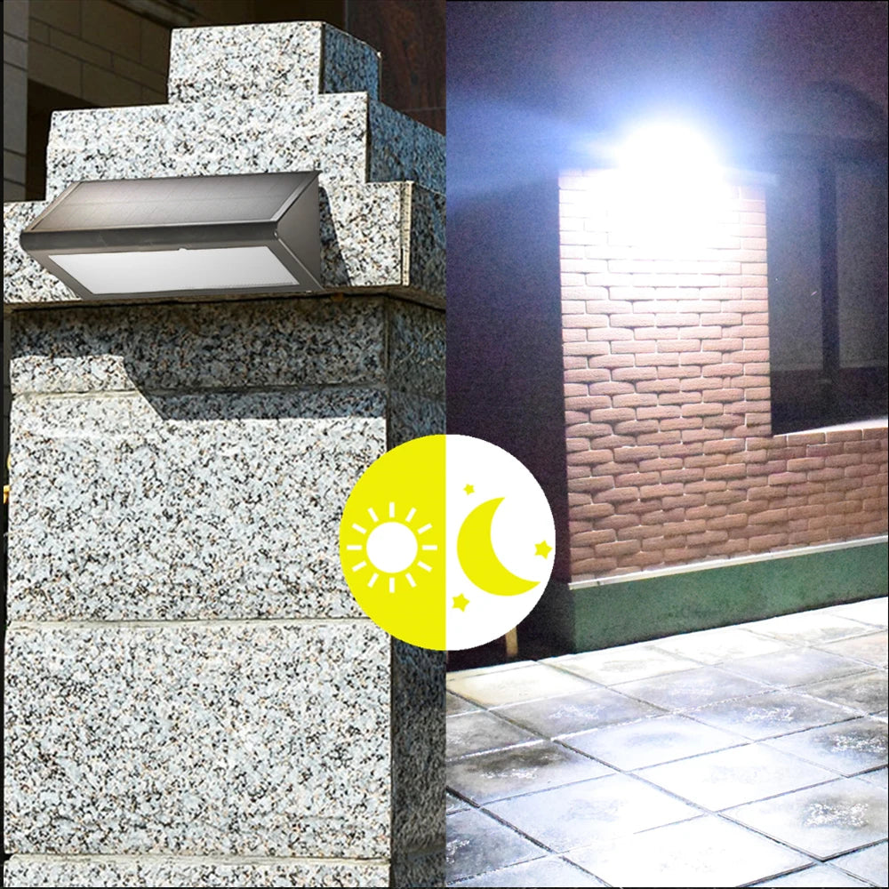 Super Bright 48LED Solar Light Outdoor WaterProof Motion Sensor 4 Mode Lighting Solar Flood Light for Garden Security Yard Patio