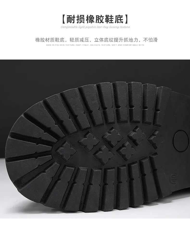 Men Motorcycle Boots Fashion Mid-Calf Punk Rock Punk PU Leather Black High Top Mens Casual Boot Steel Toe Shoes Big Size 38-46