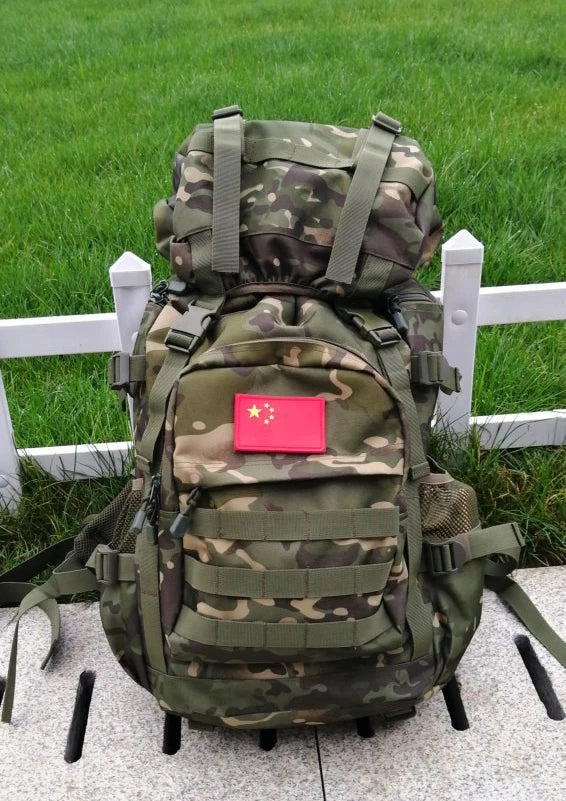 Tactical Men's Backpack, Cool Camping Gear,Waterproof Nylon, Trekking, Fishing, Hunting Bag, Molle Outdoor Bags, 50L