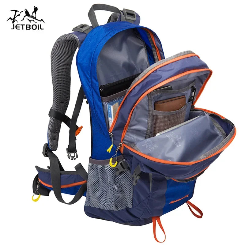 40L Splicing Style Backpack 450D Nylon Travel Bag Men Outdoor Backbag Multifunctional Hiking Mountaineering Backpack