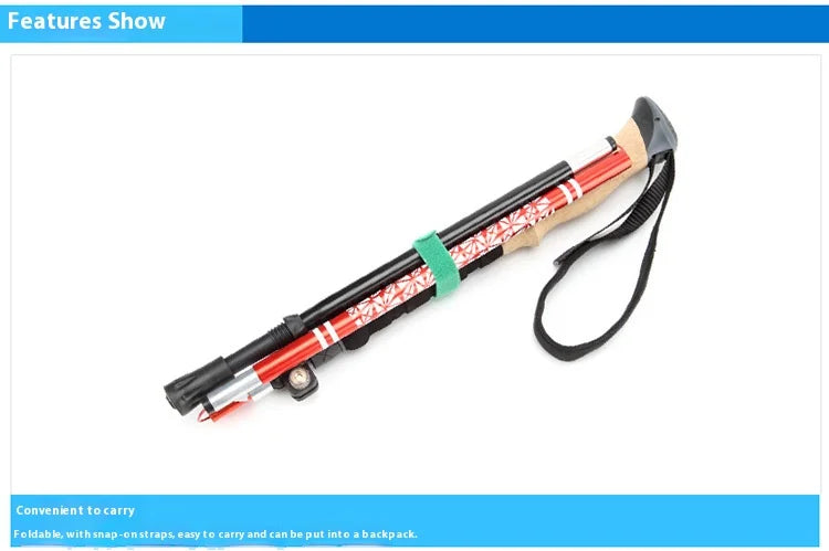 Trekking Poles for Hiking Walking Sticks for Seniors Collapsible and Lightweight, 2pc Set - Hiking Poles for Backpacking Camping