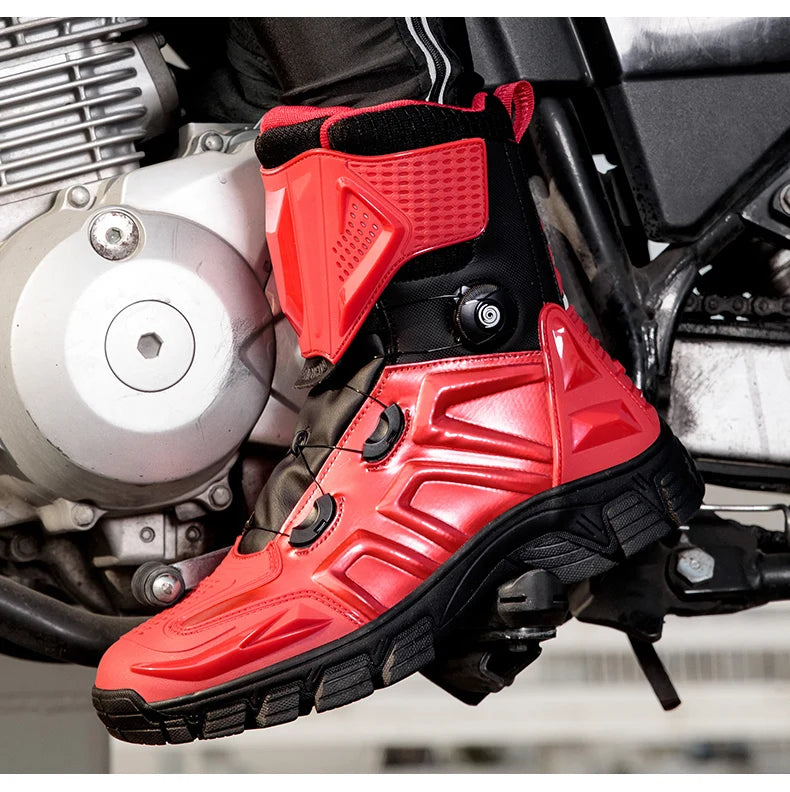 New Motorbike Boots Anti-slip Waterproof  Motorcycle Boots Wear-resistant Biker Protection Equipment Anti-fall Motocross Boot