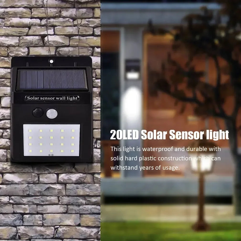 LED Solar Motion Sensor Wall Light 1/2/4PCS Outdoor Solar Powered Lights For Yard Garden Fence Garage Waterproof Street Lamp