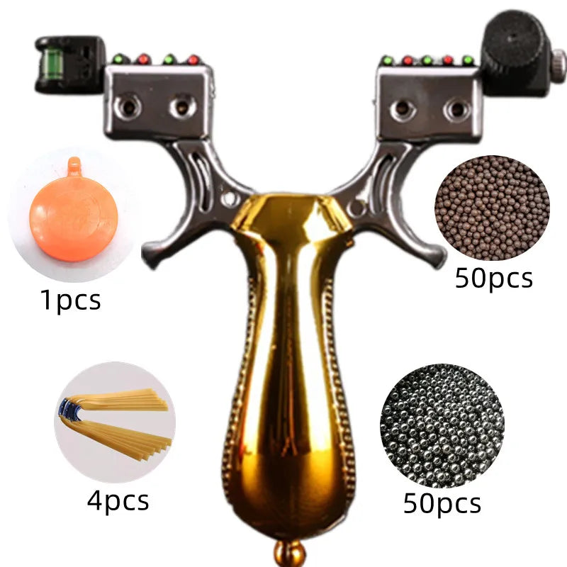 Professional Hunting Laser Slingshot High-power Outdoor Shooting Resin Catapult with Rubber Band Sports Entertainment Tools Set
