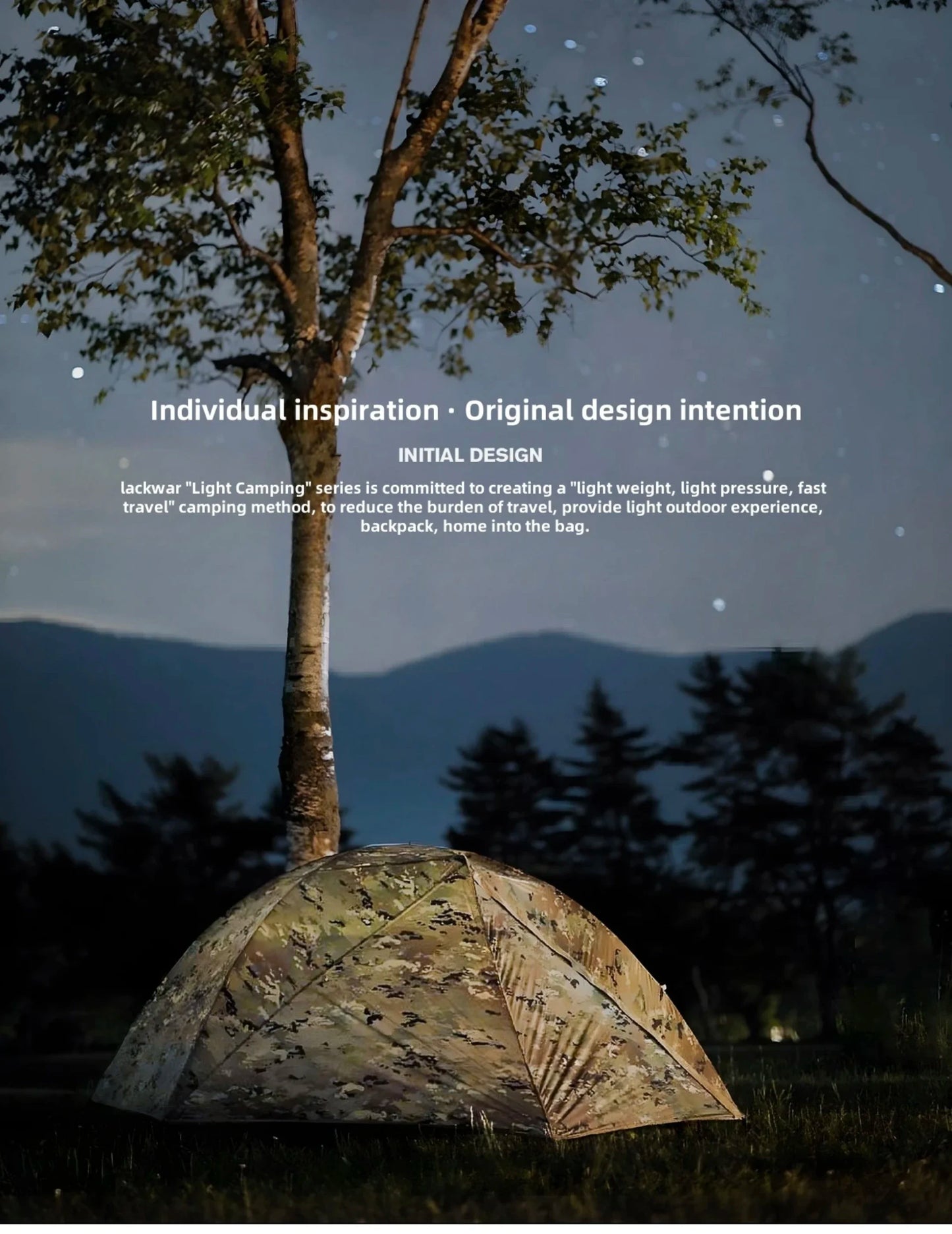 Ultra-Lightweight 1.8KG Military Tent Waterproof Windproof Quick Setup Backpack Tent for Camping Hiking Beach Backpacking