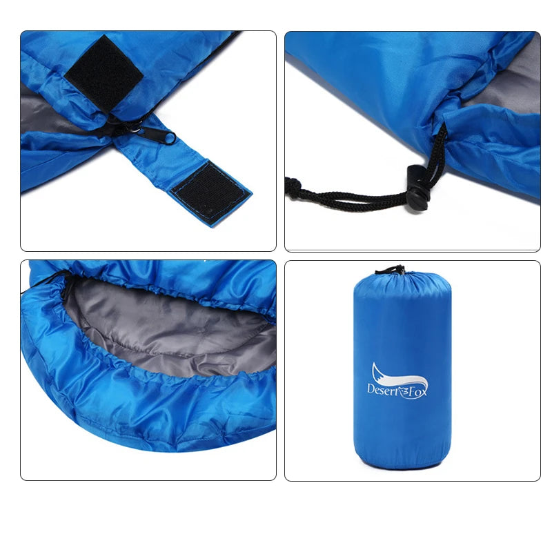 Outdoor Camping sleeping bag Hiking Backpacking Portable  Lightweight Spring and Autumn Sleeping Bag with Sack Waterproof