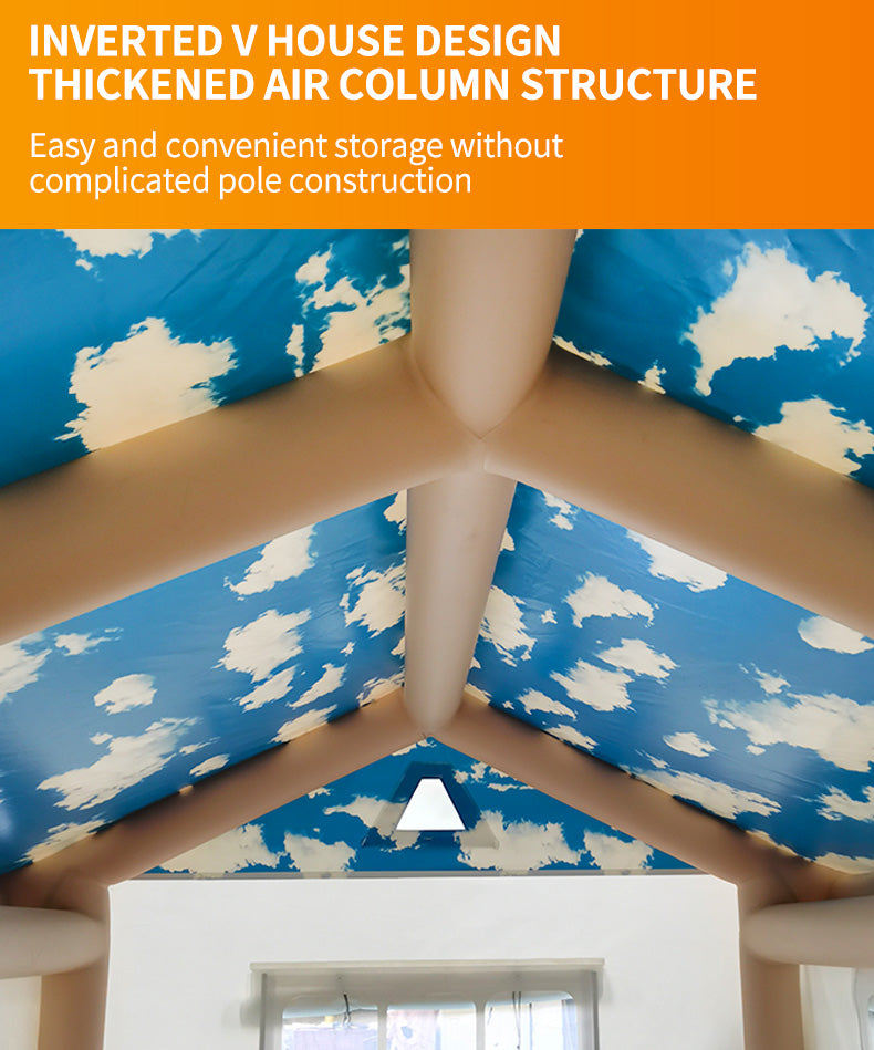 Waterproof Inflatable House for Multi Persons, Air Big Camping Tent, Custom Outdoor House, 2024