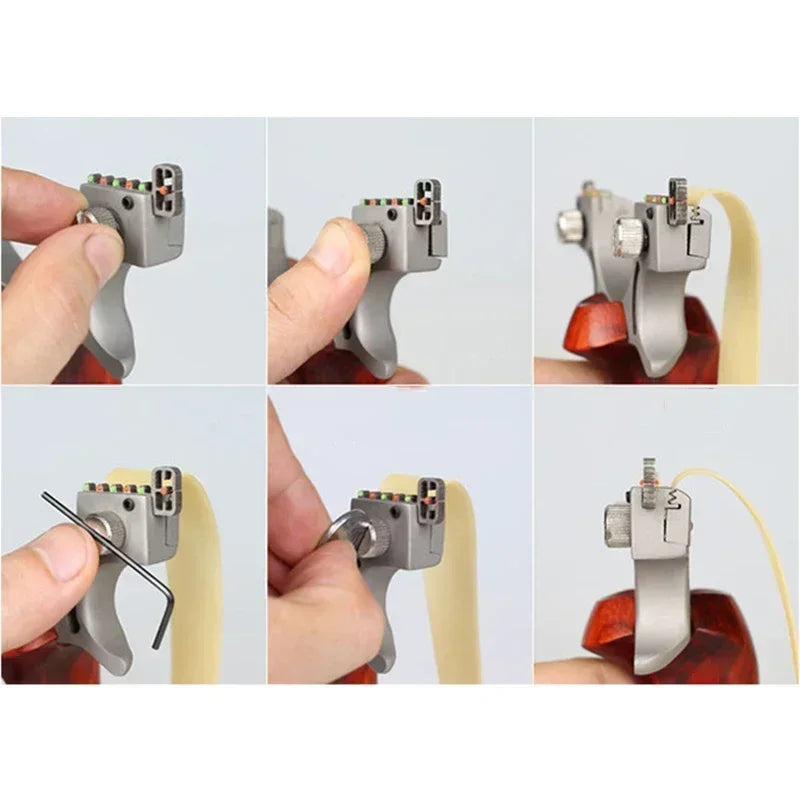 Imitative Wood Laser Slingshot Hunting Slingsshot  Outdoor Professional Shooting Sling Shot High Precision Sling Catapult