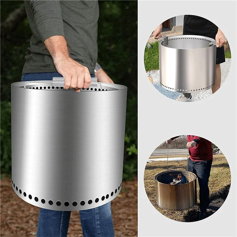 ABUL-2X For Solo Stove Bonfire Fire Pit Handle Accessory Great Portable Camping Outdoor Fire Pit Tool For Camp Equipment