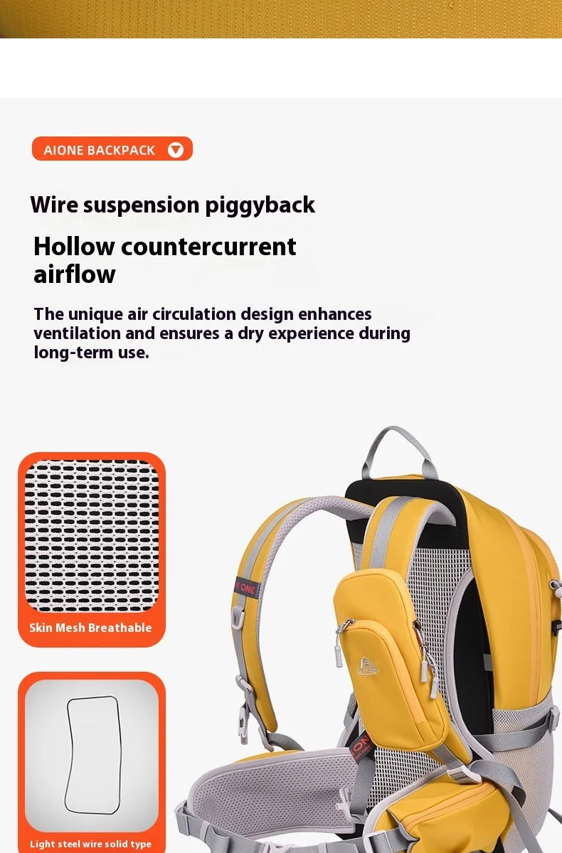 Aione Lightweight Hiking Backpack 25L Hiking Daypack Lightweight Cycling Backpack, Breathable Day Pack Backpacking for Women Men