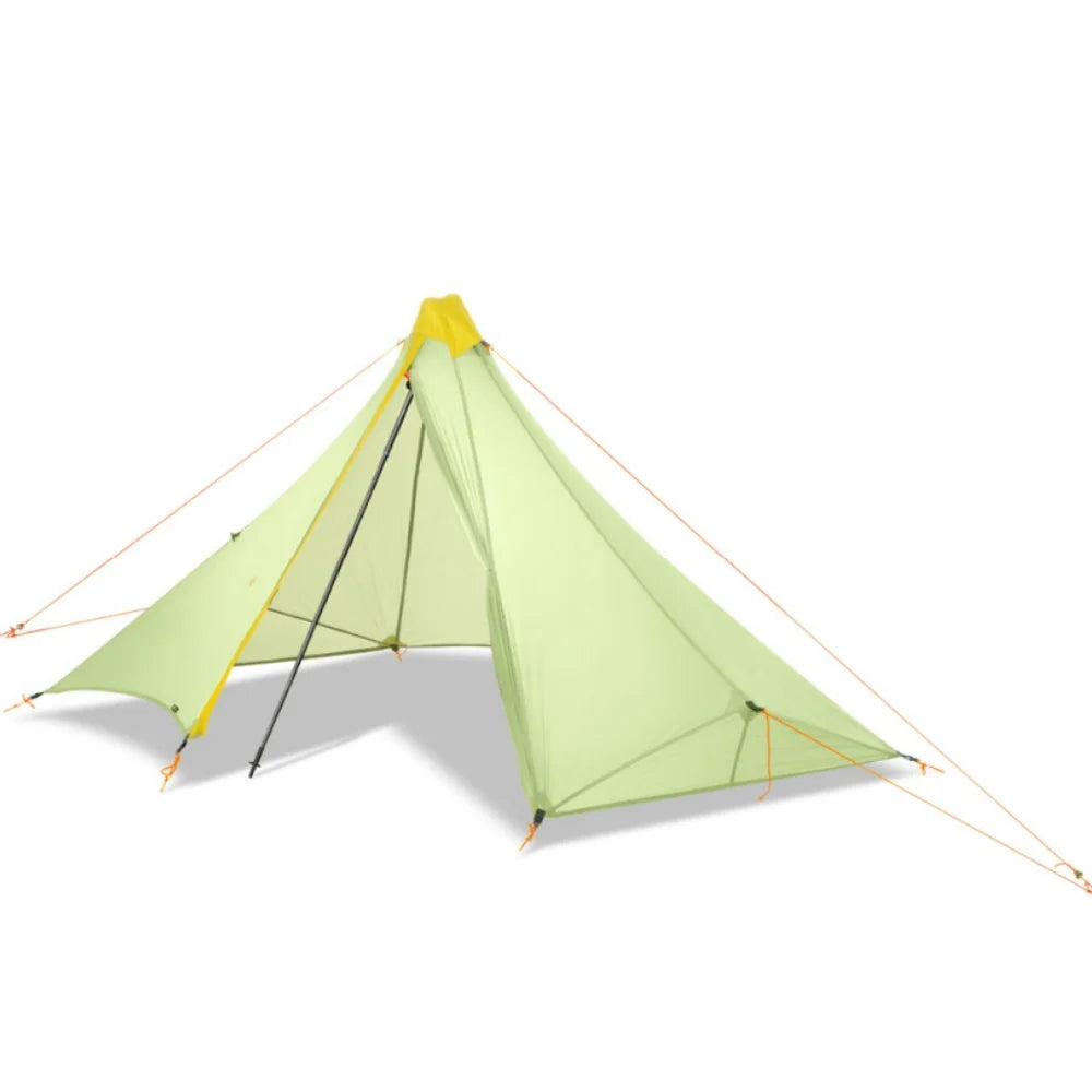 Knot Maya 1P Pyramid Tent Outdoor Ultralight No Pole Tent Camping 20D Nylon Double Silicone Waterproof Hiking Backpack Tent