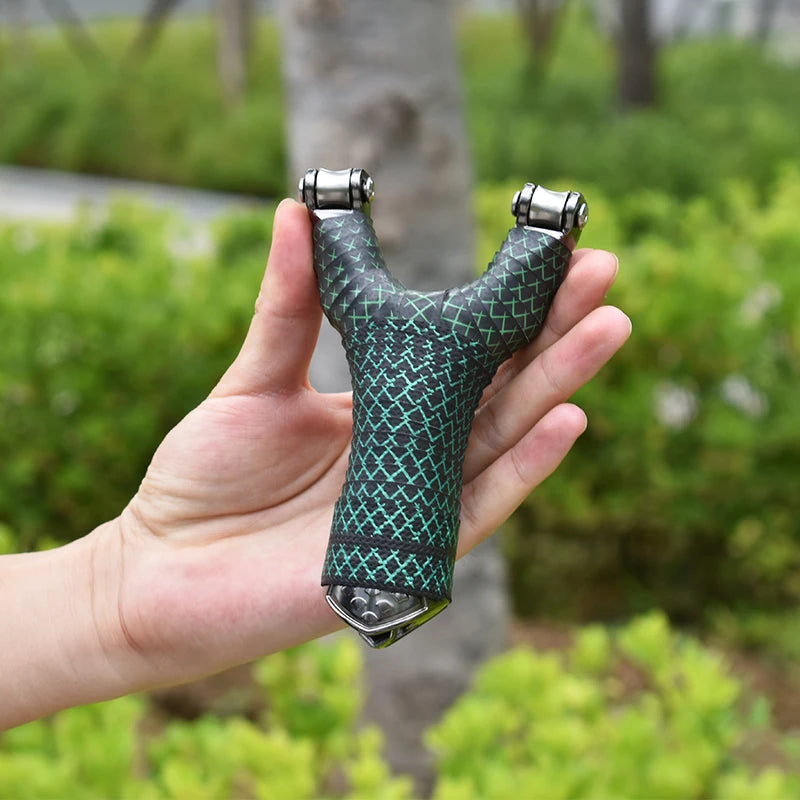 New Pulley Slingsshot for Hunting, Professional Sling Shot with Catapult Rubber Tubing, High Velocity Slingshot with Pulleys