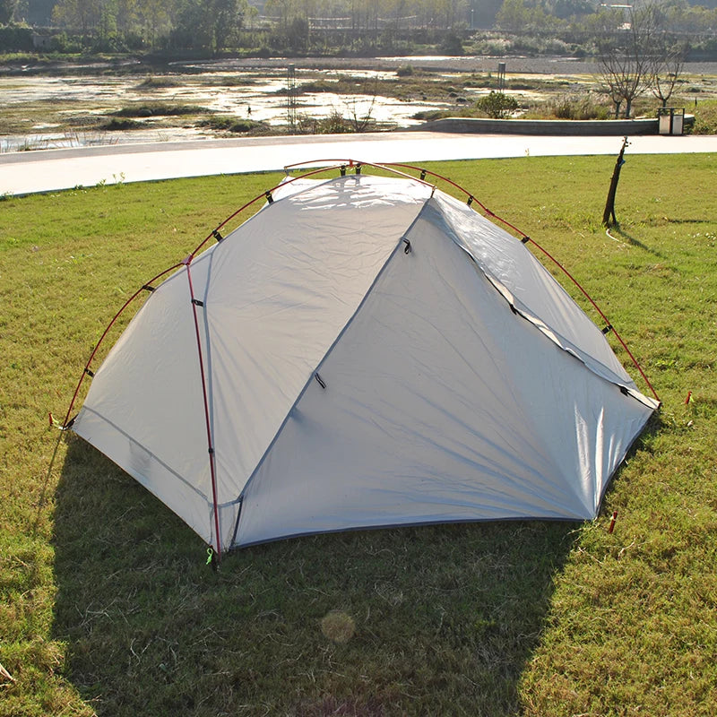 Ultralight Aluminum Poles Camping Tent for 2 Person, 4 Season, PU4000 Waterproof 210T Fabric, Easy to Set Up, Hiking Tents
