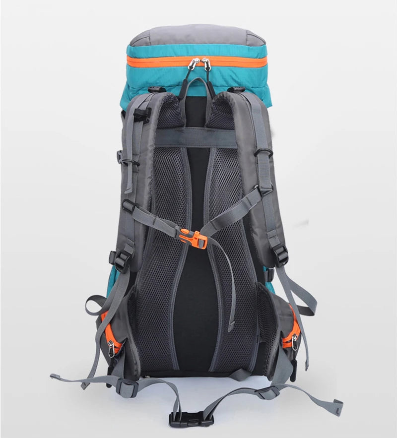 65L Climbing Backpack Large Capacity Outdoor Camping Sports Women Men Waterproof Travel Nature Hike Mountaineering Trekking Bag
