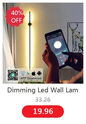 2/1 PCS Dimming Waterproof LED Long Wall Sconce Lamp Garden Decoration Outdoor Lighting 85-265V LED Wall Light External Sconce