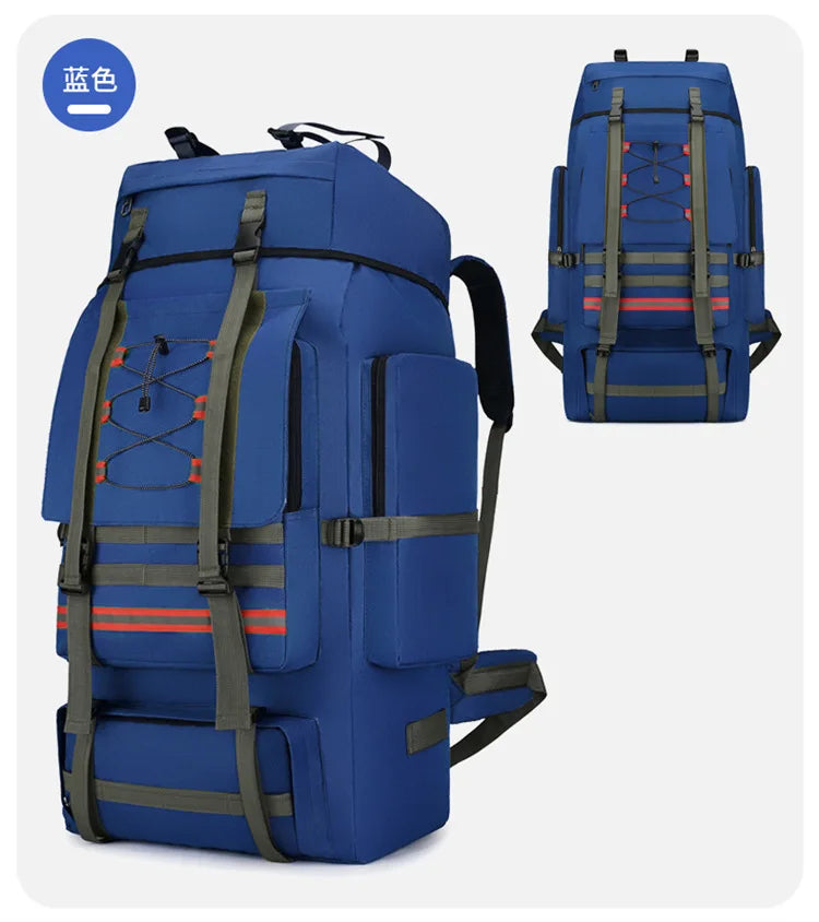 130L Large Capacity Mountaineering Bag Suitable  Outdoor Travel Camping Climbing Adventure Multifunctional Waterproof  Backpack