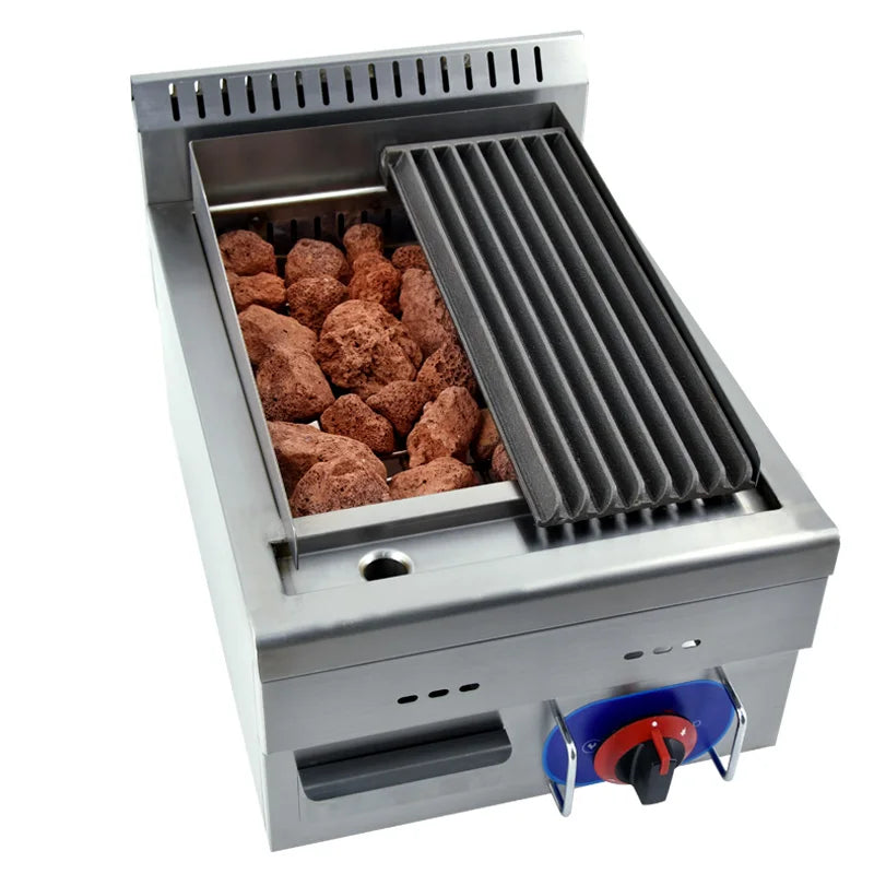 High Quality Commercial Electrical Stainless Steel Smokeless Gas Lava Rock BBQ Grill