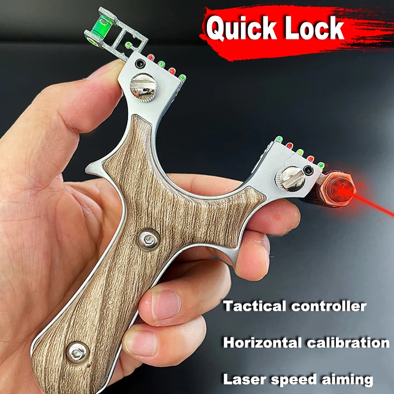 Laser Slingshot Professional Slingsshot Powerful Alloy Shooting Outdoor Hunting Sling Shot Aiming Catapult Hunting Acessories