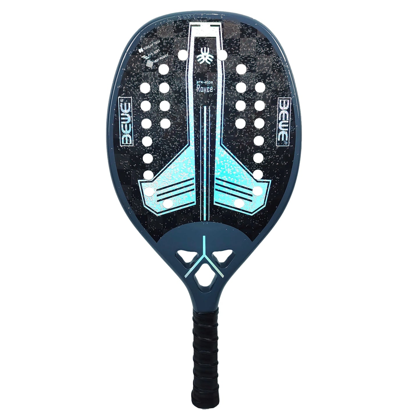BTR-4009 Rolls Customized Logo Laser Effect High Quality 18K Carbon Beach Tennis Racket