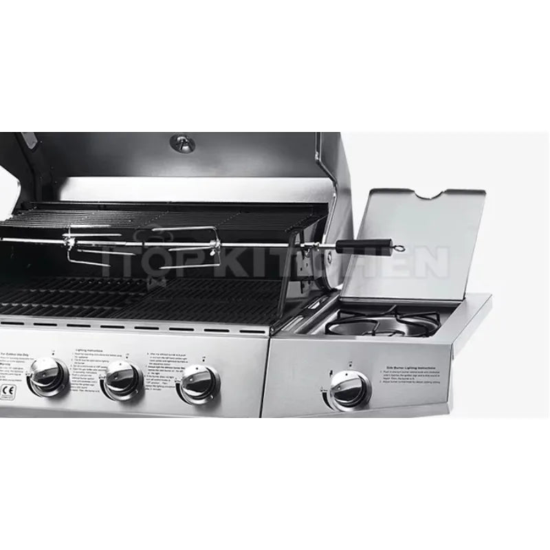 Popular garden barbecue grill outdoor charcoal bbq  commercial heavy duty gas gill with trolley